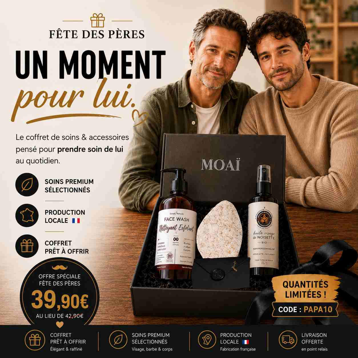 ◆ Le coffret DECOUVERTE |  Routine visage au masculin, simple et efficace